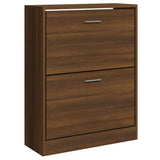 Scarpiera Rovere Marrone 63x24x81 cm in Legno truciolato