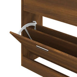 Scarpiera Rovere Marrone 63x24x81 cm in Legno truciolato