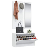 Set Scarpiere 3 in 1 Bianco in Legno truciolato