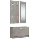 Set Scarpiere 3 in 1 Grigio cemento in Legno truciolato