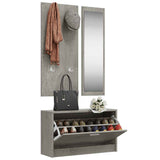 Set Scarpiere 3 in 1 Grigio cemento in Legno truciolato