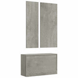 Set Scarpiere 3 in 1 Grigio cemento in Legno truciolato