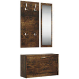 Set Scarpiere 3 in 1 rovere fumo in Legno truciolato