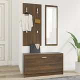 Set Scarpiere 3 in 1 rovere marrone in Legno truciolato