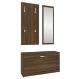 Set Scarpiere 3 in 1 rovere marrone in Legno truciolato