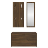 Set Scarpiere 3 in 1 rovere marrone in Legno truciolato