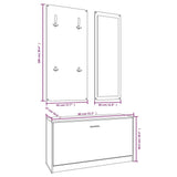 Set Scarpiere 3 in 1 rovere marrone in Legno truciolato