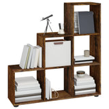 Libreria a Scala Rovere Fumo 107 cm in Legno truciolato