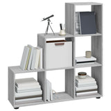 Libreria a Scala Grigio Sonoma 107 cm in Legno truciolato