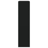 Scarpiera con Specchio a 2 Livelli Nera 63x17x67 cm