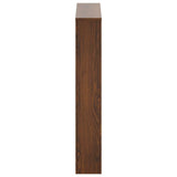 Scarpiera con Specchio a 3 Livelli Rovere marrone 63x17x102,5cm