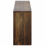 Scarpiera Rovere Fumo 80x24x45 cm in Legno truciolato