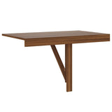 Tavolino Muro Pieghevole Rovere Marrone 100x60x56cm truciolato