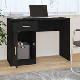 Scrivania Cassetto Nero 100x40x73cm Legno truciolato