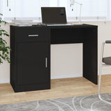 Scrivania Cassetto Nero 100x40x73cm Legno truciolato