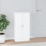 Scarpiera Bianco Lucido 55x35x108 cm in Legno truciolato