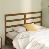 Testiera per Letto ambra 146x4x100 cm in Legno Massello di Pino