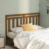 Testiera per Letto ambra 141x4x100 cm in Legno Massello di Pino