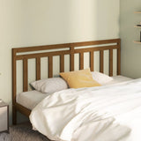 Testiera per Letto ambra 206x4x100 cm in Legno Massello di Pino