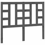Testiera per Letto Grigia 126x4x100cm in Legno Massello di Pino