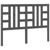 Testiera per Letto Grigia 141x4x100cm in Legno Massello di Pino