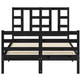 Testiera per Letto Ambra 206x4x100 cm in Legno Massello di Pino