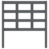 Testiera per Letto Grigia 95,5x4x100 cm Legno Massello di Pino