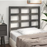 Testiera per Letto Grigia 105,5x4x100 cm Legno Massello di Pino
