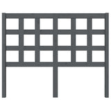 Testiera per Letto Grigia 125,5x4x100 cm Legno Massello di Pino
