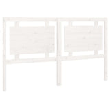 Testiera per Letto Bianca 165,5x4x100 cm Legno Massello di Pino