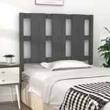Testiera per Letto Grigia 105,5x4x100 cm Legno Massello di Pino