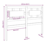 Testiera per Letto ambra 125,5x4x100 cm Legno Massello di Pino