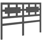 Testiera per Letto Grigia 205,5x4x100 cm Legno Massello di Pino