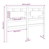 Testiera per Letto ambra 205,5x4x100 cm Legno Massello di Pino
