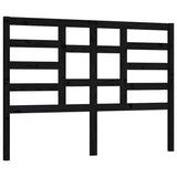 Testiera per Letto Nera 166x4x104 cm in Legno Massello di Pino
