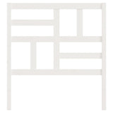 Testiera per Letto Bianca 96x4x104 cm in Legno Massello di Pino