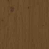 Testiera per Letto ambra 106x4x104 cm in Legno Massello di Pino