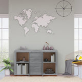 Credenza Grigio Sonoma 120x36x69 cm in Legno truciolato