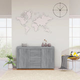 Credenza Grigio Sonoma 120x36x69 cm in Legno truciolato