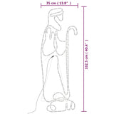 Figura Natalizia di Pastore e Agnello con 168 LED 102,5x35 cm