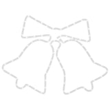 Figura Natalizia di Campane con 72 LED 50x56 cm