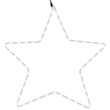 Figura Stella Natalizia con 48 LED Bianco Caldo 56 cm