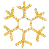 Figura Natalizia Fiocco di Neve con 72 LED Bianco Caldo 38x37cm
