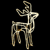 Figure Natalizie Renne Bianco Caldo 76x42x87 cm