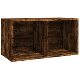 Contenitore per Vinili Rovere Fumo 71x34x36cm Legno truciolato