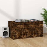 Contenitore per Vinili Rovere Fumo 71x34x36cm Legno truciolato