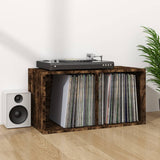 Contenitore per Vinili Rovere Fumo 71x34x36cm Legno truciolato