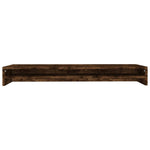 Supporto per Monitor Rovere Fumo 100x24x13 cm Legno truciolato