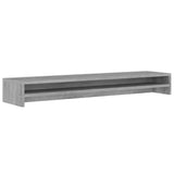 Supporto Monitor Grigio Sonoma 100x24x13cm in Legno truciolato