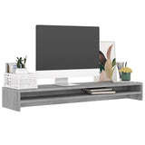 Supporto Monitor Grigio Sonoma 100x24x13cm in Legno truciolato
